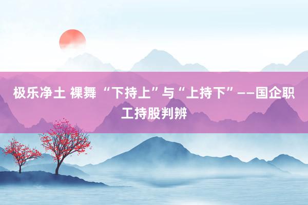 极乐净土 裸舞 “下持上”与“上持下”——国企职工持股判辨