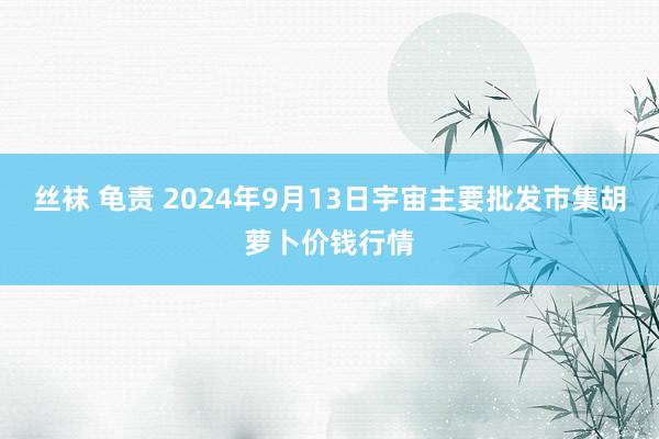 丝袜 龟责 2024年9月13日宇宙主要批发市集胡萝卜价钱行情