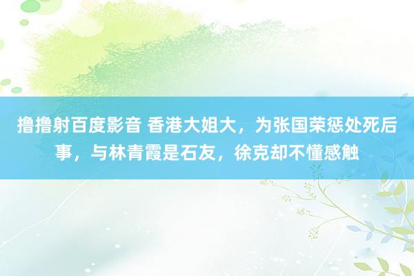 撸撸射百度影音 香港大姐大，为张国荣惩处死后事，与林青霞是石友，徐克却不懂感触
