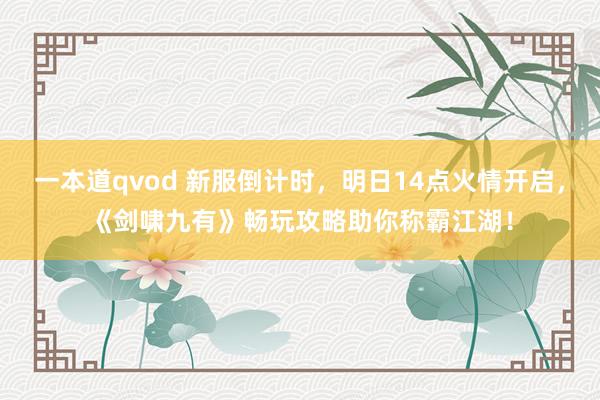 一本道qvod 新服倒计时，明日14点火情开启，《剑啸九有》畅玩攻略助你称霸江湖！