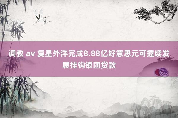 调教 av 复星外洋完成8.88亿好意思元可握续发展挂钩银团贷款