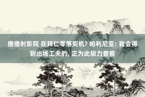撸撸射影院 在拜仁零落契机? 帕利尼亚: 我会得到出场工夫的， 正为此极力查察