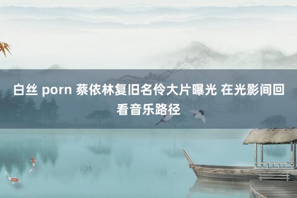 白丝 porn 蔡依林复旧名伶大片曝光 在光影间回看音乐路径