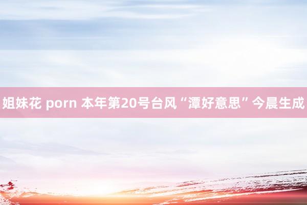 姐妹花 porn 本年第20号台风“潭好意思”今晨生成