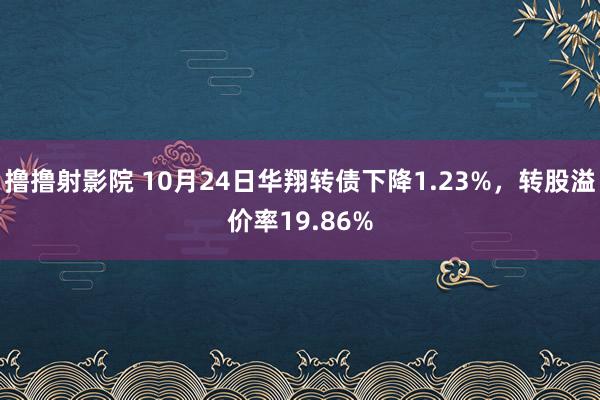 撸撸射影院 10月24日华翔转债下降1.23%，转股溢价率19.86%