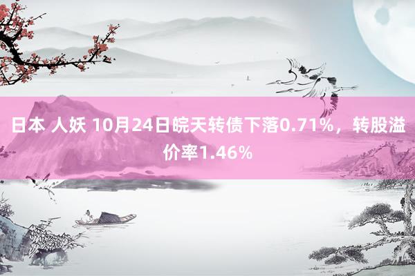 日本 人妖 10月24日皖天转债下落0.71%，转股溢价率1.46%