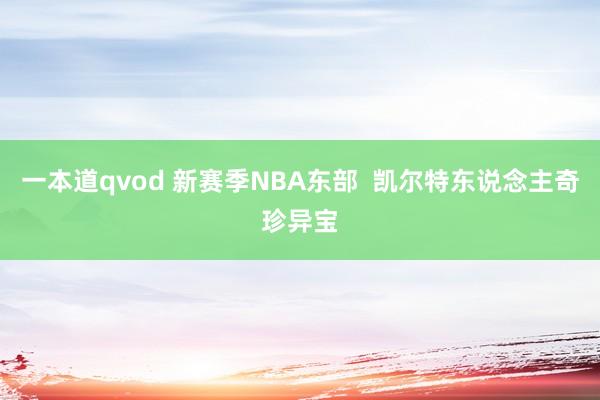 一本道qvod 新赛季NBA东部  凯尔特东说念主奇珍异宝