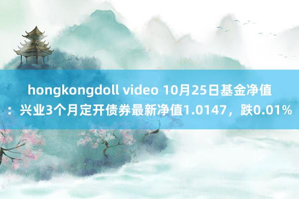 hongkongdoll video 10月25日基金净值：兴业3个月定开债券最新净值1.0147，跌0.01%