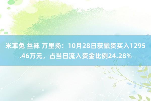 米菲兔 丝袜 万里扬：10月28日获融资买入1295.46万元，占当日流入资金比例24.28%