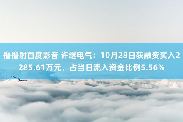 撸撸射百度影音 许继电气：10月28日获融资买入2285.61万元，占当日流入资金比例5.56%