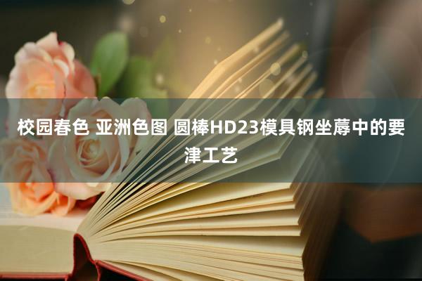 校园春色 亚洲色图 圆棒HD23模具钢坐蓐中的要津工艺