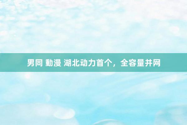 男同 動漫 湖北动力首个，全容量并网