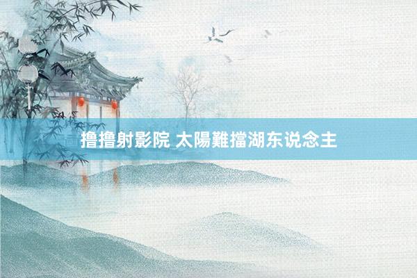 撸撸射影院 太陽難擋湖东说念主