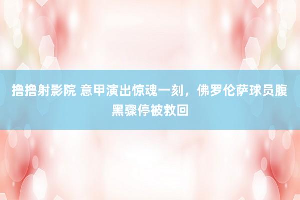 撸撸射影院 意甲演出惊魂一刻，佛罗伦萨球员腹黑骤停被救回