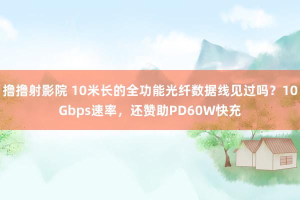 撸撸射影院 10米长的全功能光纤数据线见过吗？10Gbps速率，还赞助PD60W快充