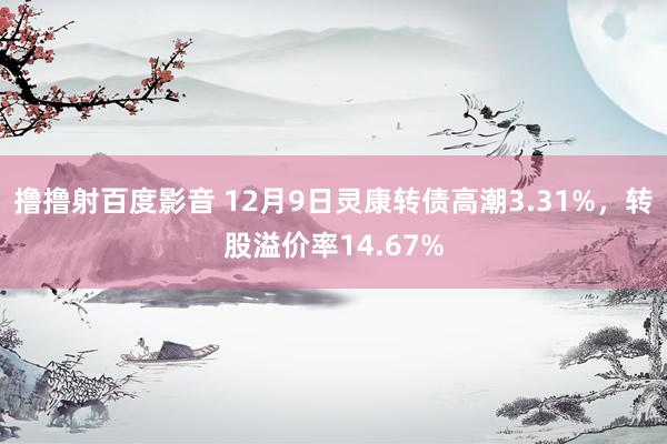 撸撸射百度影音 12月9日灵康转债高潮3.31%，转股溢价率14.67%