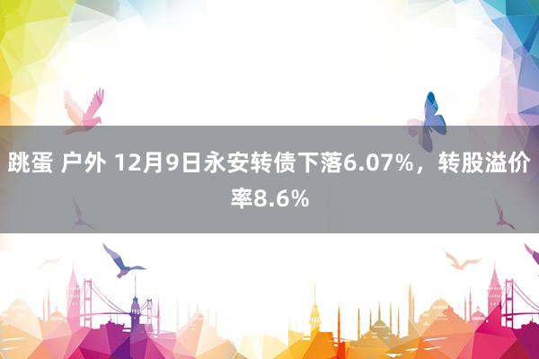 跳蛋 户外 12月9日永安转债下落6.07%，转股溢价率8.6%