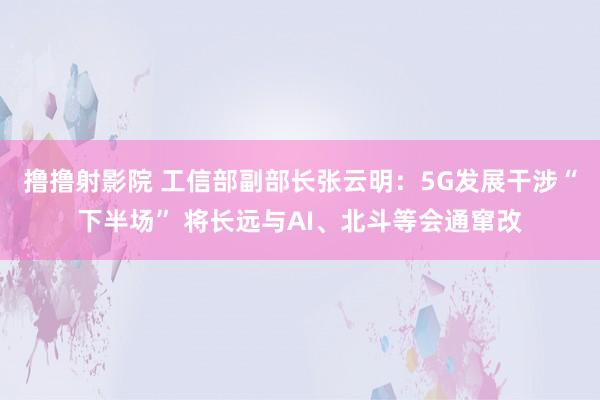 撸撸射影院 工信部副部长张云明：5G发展干涉“下半场” 将长远与AI、北斗等会通窜改
