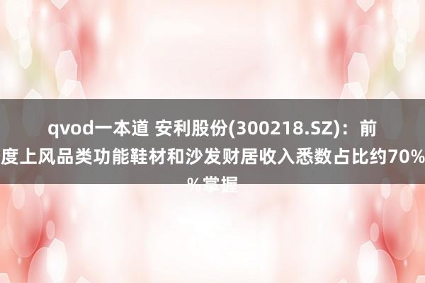 qvod一本道 安利股份(300218.SZ)：前三季度上风品类功能鞋材和沙发财居收入悉数占比约70%掌握