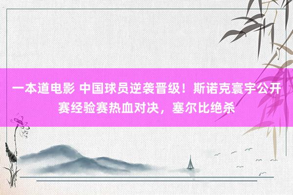 一本道电影 中国球员逆袭晋级！斯诺克寰宇公开赛经验赛热血对决，塞尔比绝杀