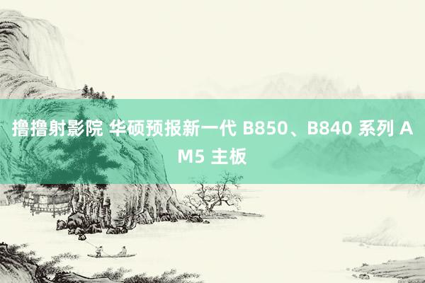撸撸射影院 华硕预报新一代 B850、B840 系列 AM5 主板