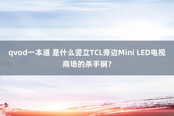 qvod一本道 是什么竖立TCL旁边Mini LED电视商场的杀手锏？