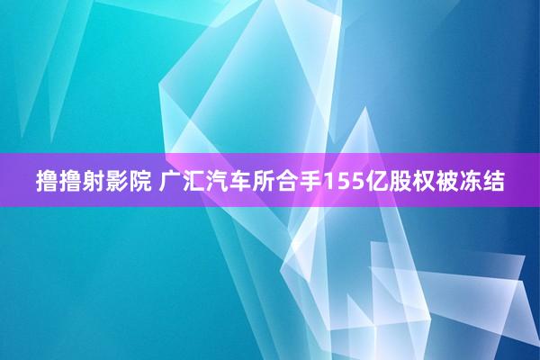 撸撸射影院 广汇汽车所合手155亿股权被冻结