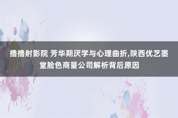 撸撸射影院 芳华期厌学与心理曲折，陕西优艺墨堂脸色商量公司解析背后原因