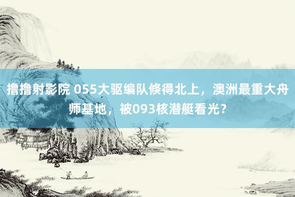 撸撸射影院 055大驱编队倏得北上，澳洲最重大舟师基地，被093核潜艇看光？
